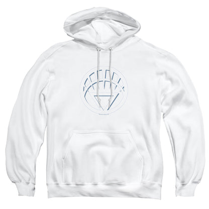Green Lantern White Lantern Logo Mens Hoodie White