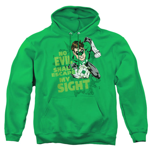 Green Lantern No Evil Mens Hoodie Kelly Green
