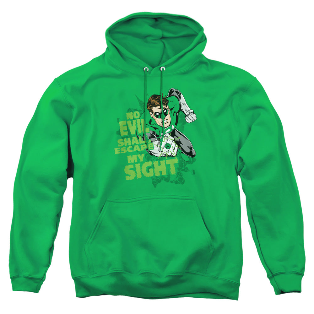 Green Lantern No Evil Mens Hoodie Kelly Green