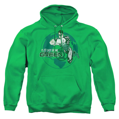 Gl Easy Being Green Mens Hoodie Kelly Green