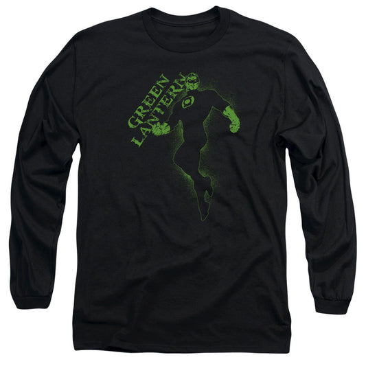 Gl Lantern Darkness Mens Long Sleeve Shirt Black Officially Licensed