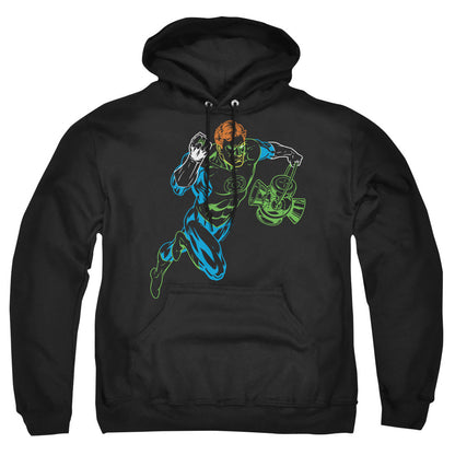 Gl Neon Lantern Mens Hoodie Black