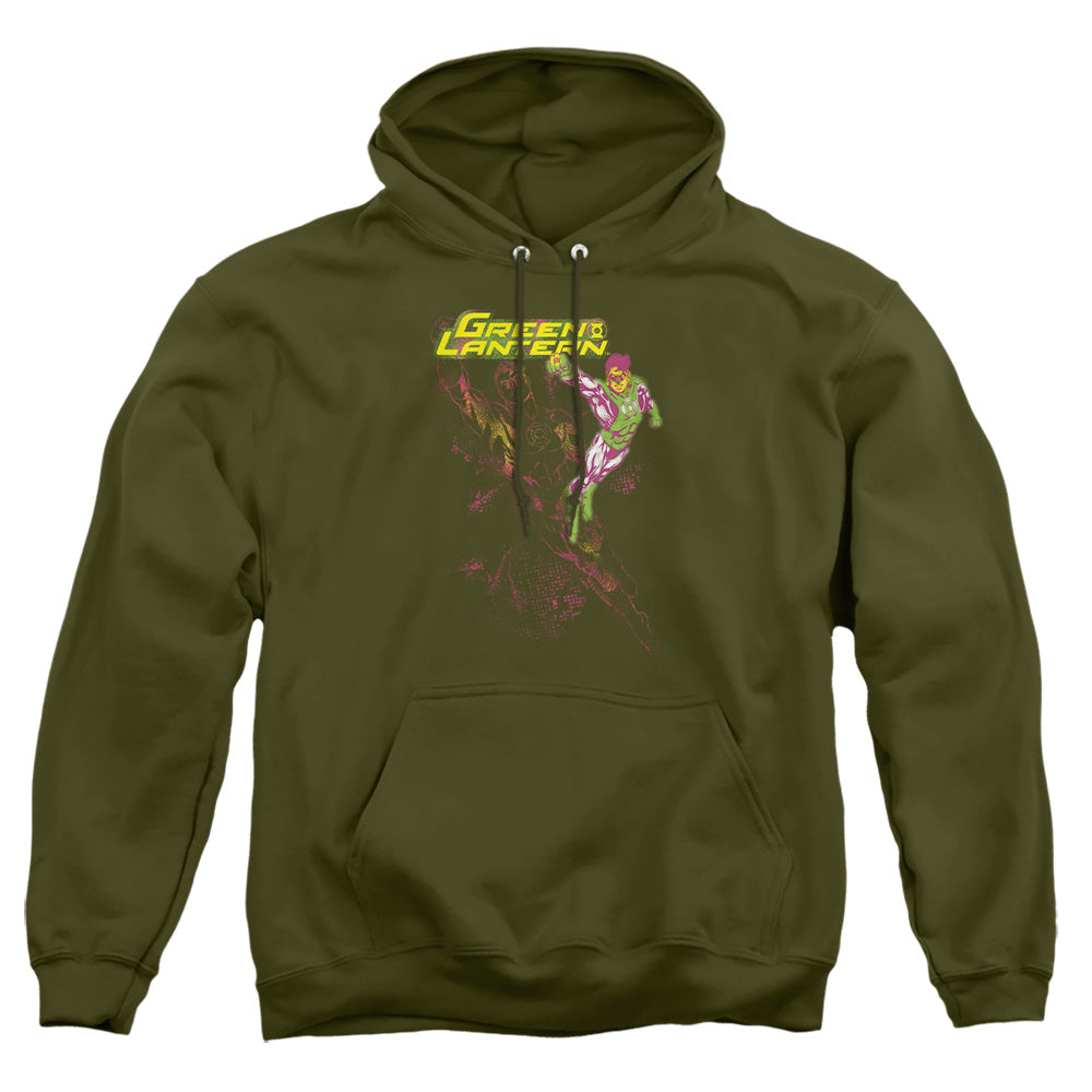 Gl Lantern Spray Mens Hoodie Military Green