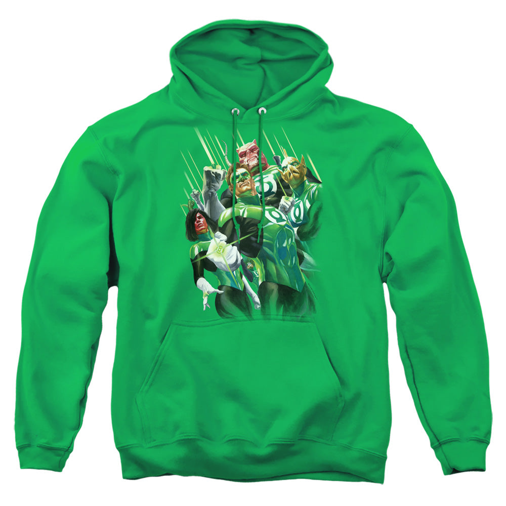 Gl Power Of The Rings Mens Hoodie Kelly Green
