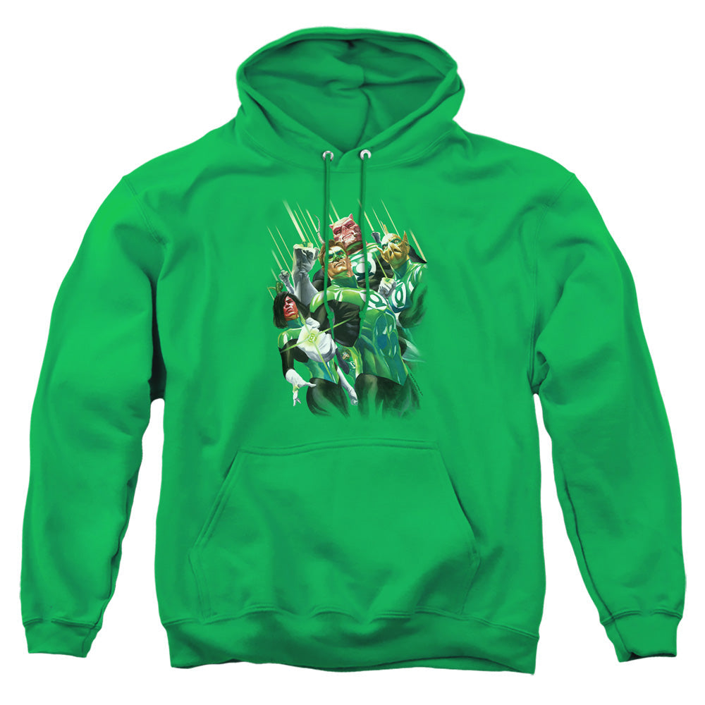 Gl Power Of The Rings Mens Hoodie Kelly Green