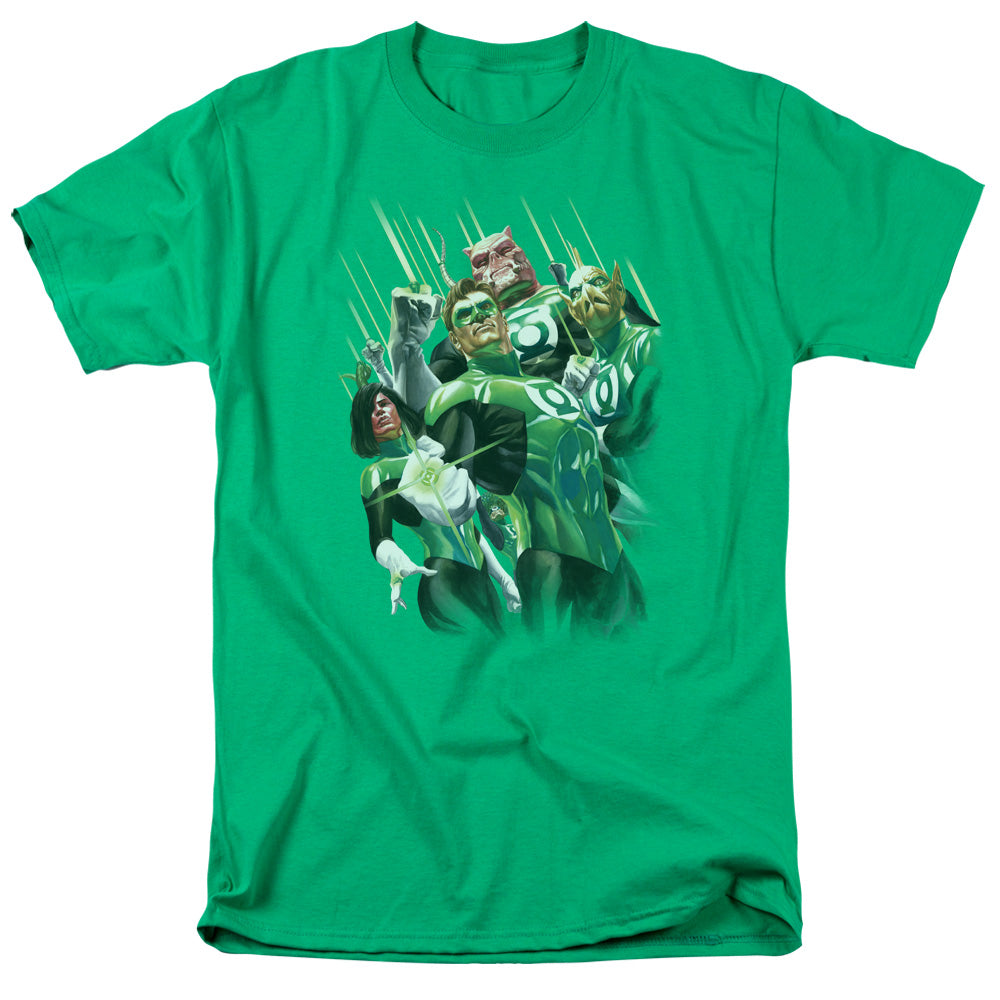 Gl Power Of The Rings Mens T Shirt Kelly Green