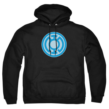 Green Lantern Blue Symbol Mens Hoodie Black