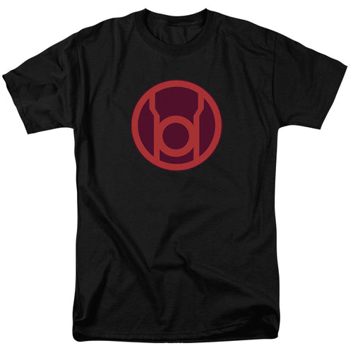 Green Lantern Red Symbol Mens T Shirt Black