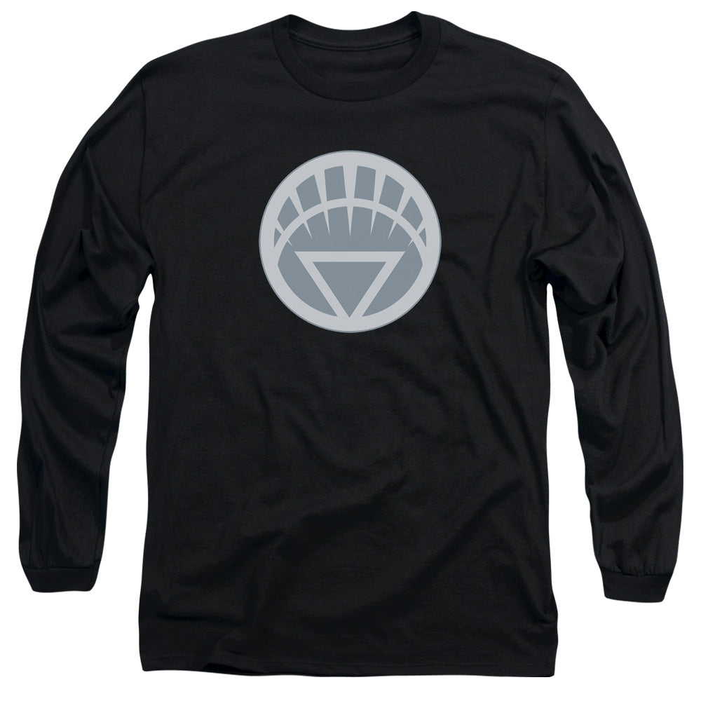 Green Lantern White Symbol Mens Long Sleeve Shirt Black Officially Licensed