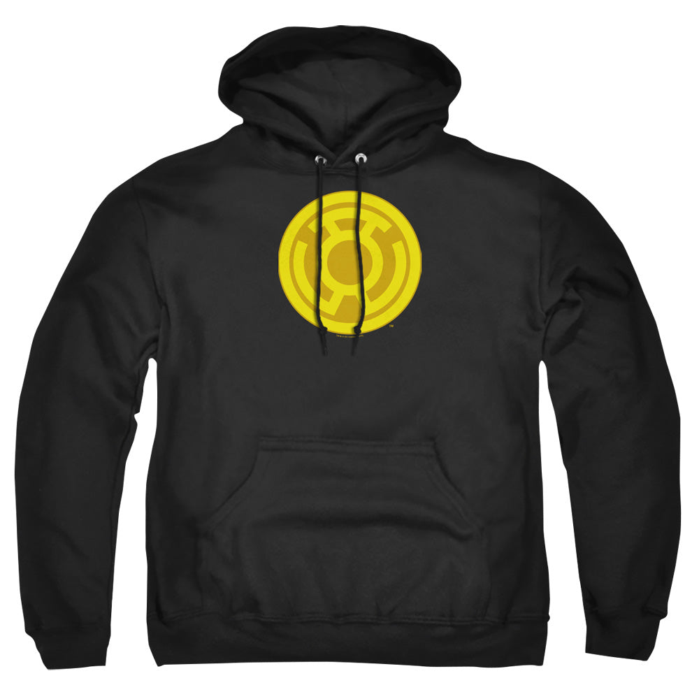 Green Lantern Yellow Symbol Mens Hoodie Black