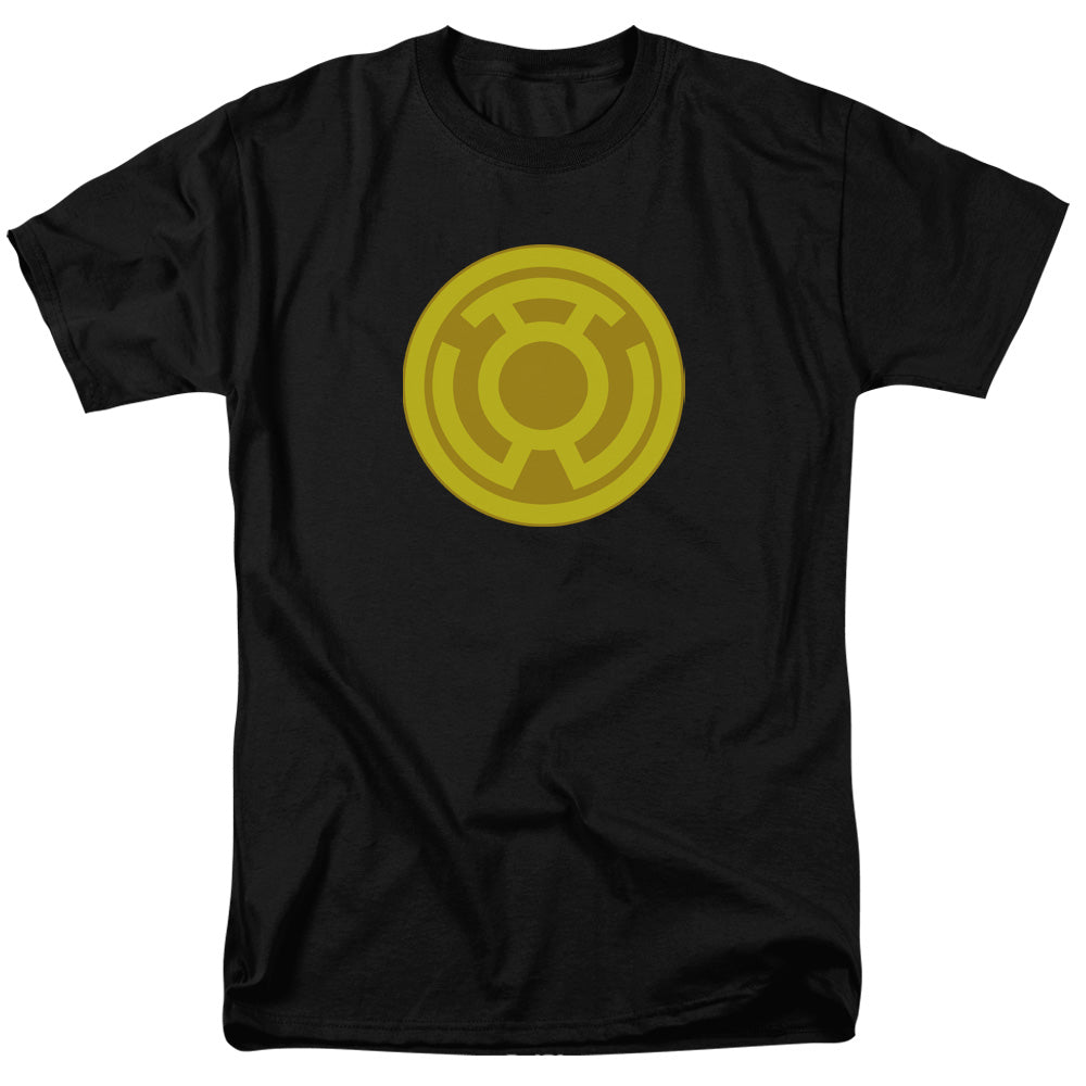 Green Lantern Yellow Symbol Mens T Shirt Black