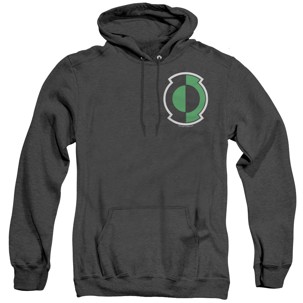 Green Lantern Kyle Logo Heather Mens Hoodie Black