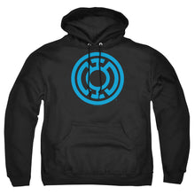 Load image into Gallery viewer, Green Lantern Lt Blue Emblem Mens Hoodie Black
