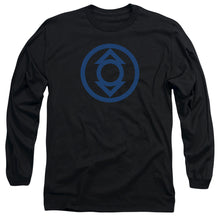 Load image into Gallery viewer, Green Lantern Blue Emblem Mens Long Sleeve Shirt Black Officially Licensed
