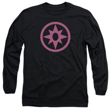 Load image into Gallery viewer, Green Lantern Pink Emblem Mens Long Sleeve Shirt Black Officially Licensed

