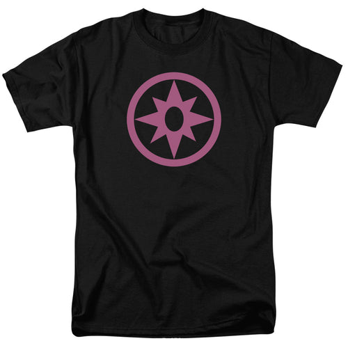 Green Lantern Pink Emblem Mens T Shirt Black