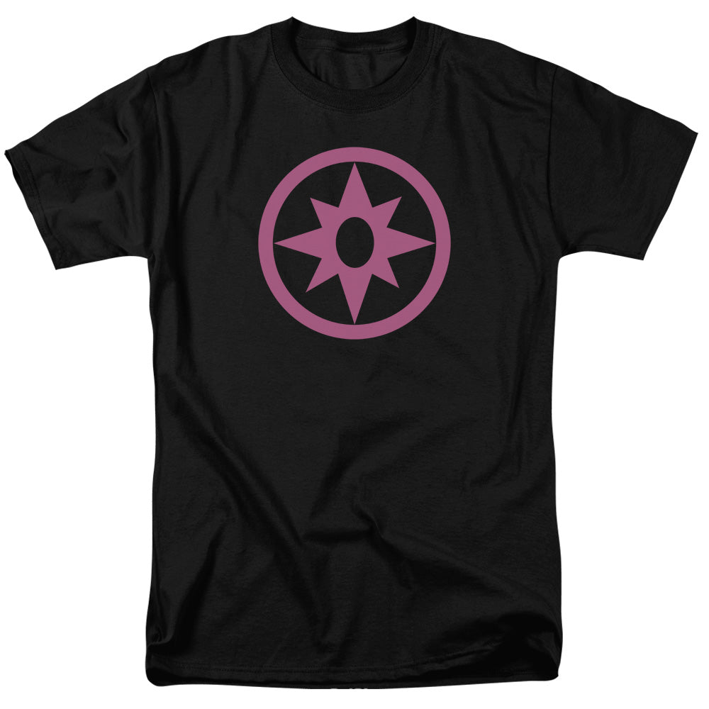 Green Lantern Pink Emblem Mens T Shirt Black