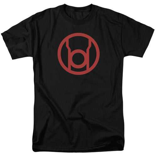 Green Lantern Red Emblem Mens T Shirt Black