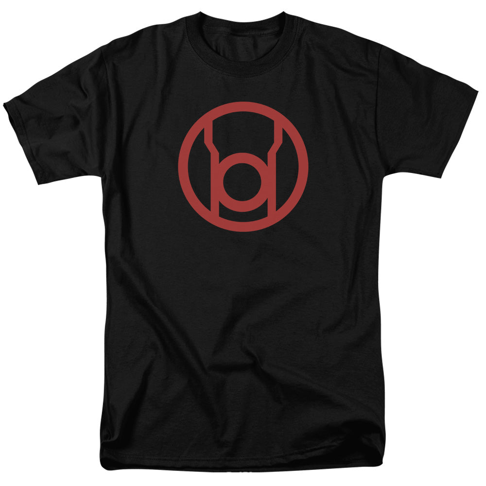 Green Lantern Red Emblem Mens T Shirt Black