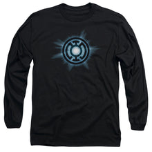 Load image into Gallery viewer, Green Lantern Blue Glow Mens Long Sleeve Shirt Black Officially Licensed
