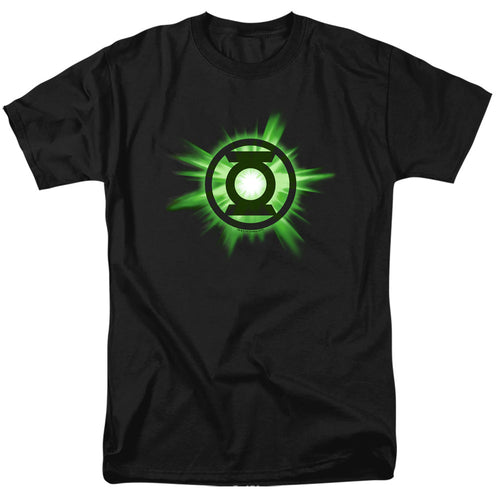 Green Lantern Green Glow Mens T Shirt Black