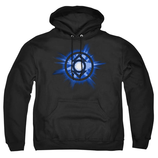 Green Lantern Indigo Glow Mens Hoodie Black