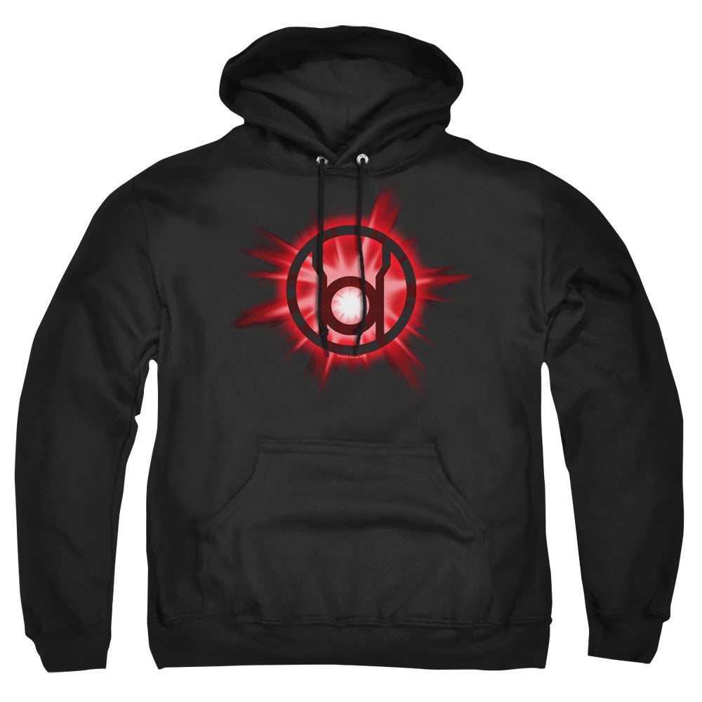 Green Lantern Red Glow Mens Hoodie Black
