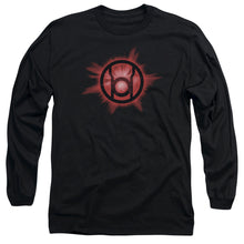 Load image into Gallery viewer, Green Lantern Red Glow Mens Long Sleeve Shirt Black Officially Licensed
