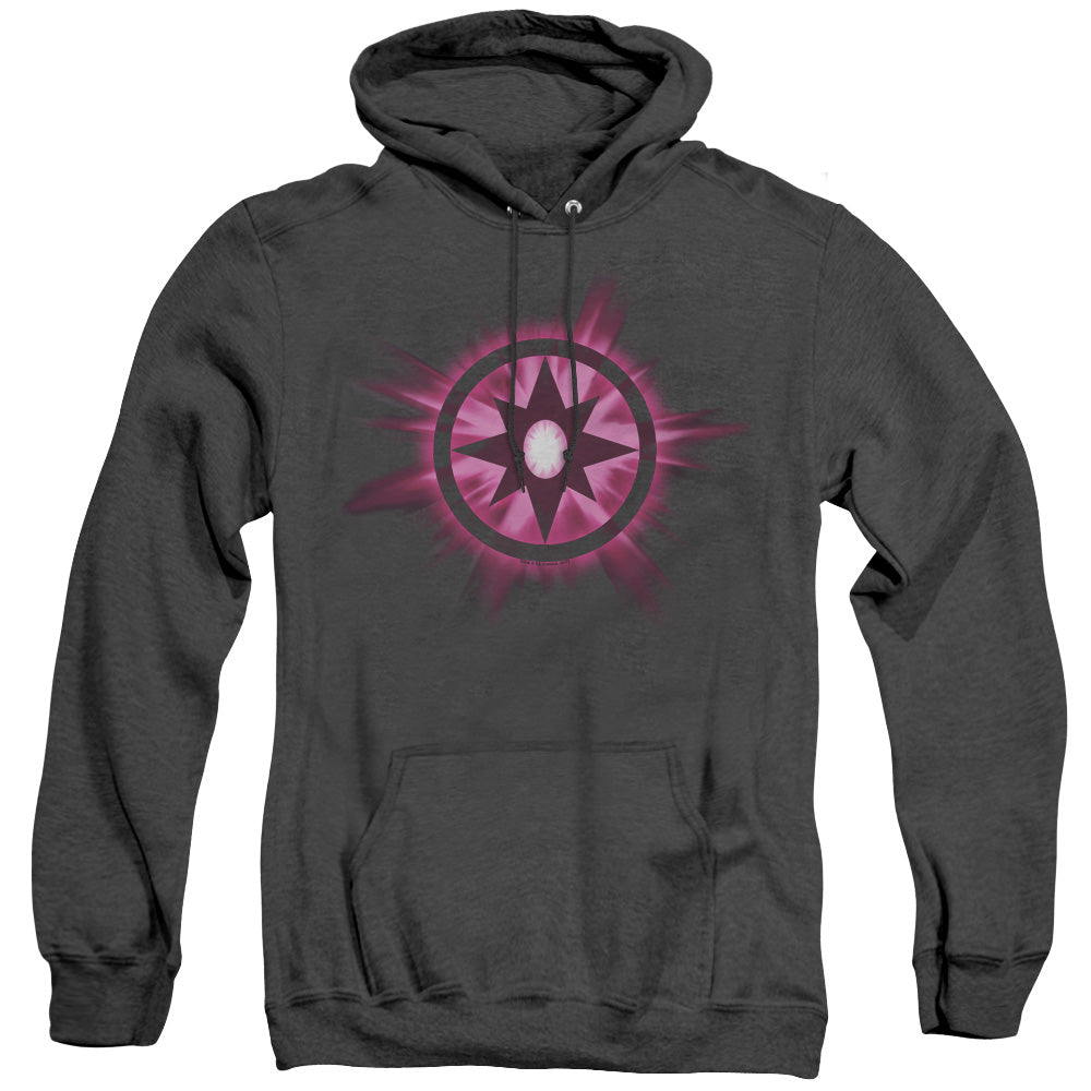Green Lantern Sapphire Glow Heather Mens Hoodie Black