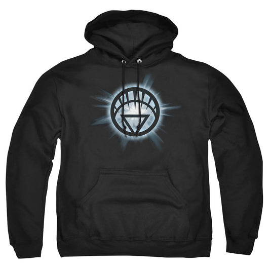 Green Lantern White Glow Mens Hoodie Black