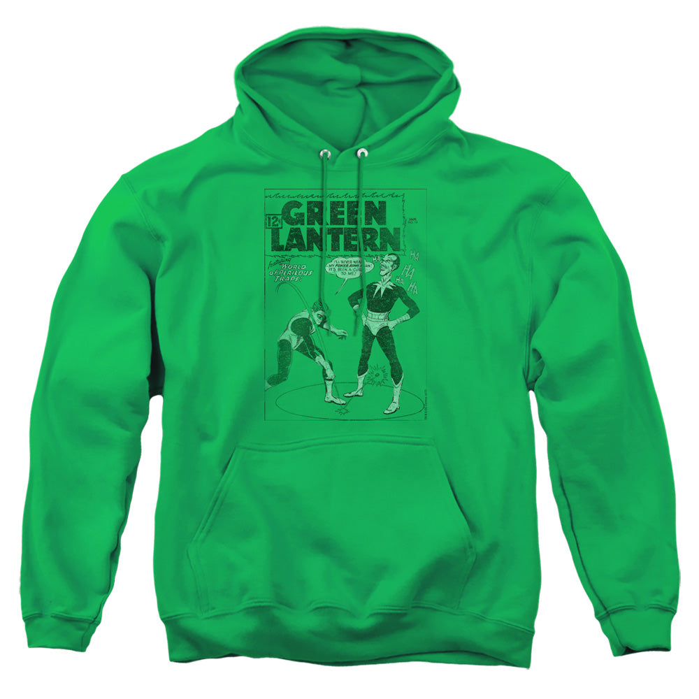 Green Lantern Perilous Traps Mens Hoodie Kelly Green