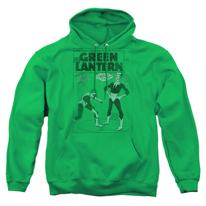 Green Lantern Perilous Traps Mens Hoodie Kelly Green