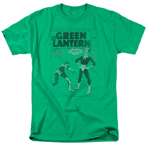 Green Lantern Perilous Traps Mens T Shirt Kelly Green
