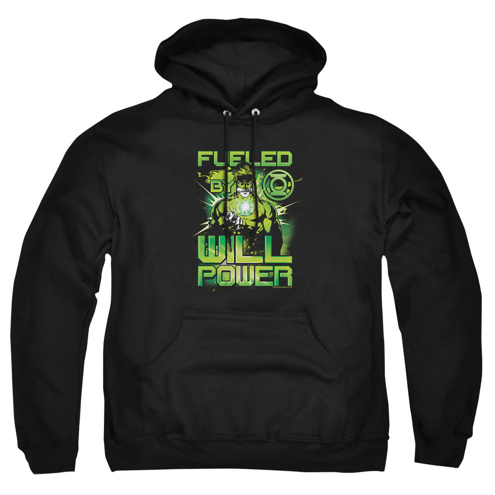 Green Lantern Fueled Mens Hoodie Black