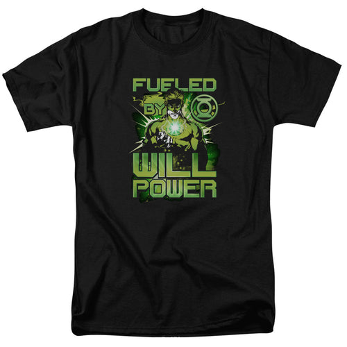 Green Lantern Fueled Mens T Shirt Black
