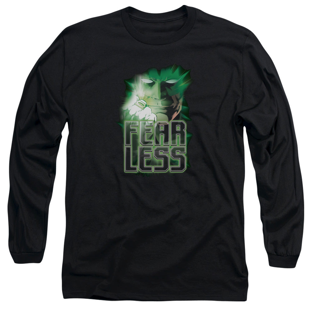 Green Lantern Fearless Mens Long Sleeve Shirt Black Officially Licensed