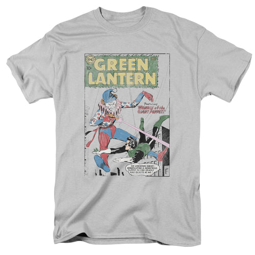 Green Lantern Puppet Menace Mens T Shirt Silver