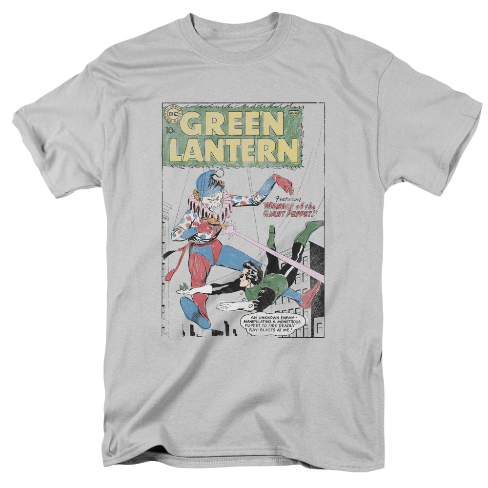 Green Lantern Puppet Menace Mens T Shirt Silver