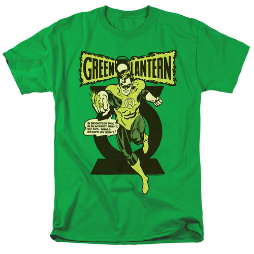 Green Lantern Retro Oath Mens T Shirt Kelly Green