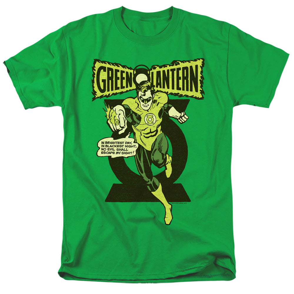 Green Lantern Retro Oath Mens T Shirt Kelly Green