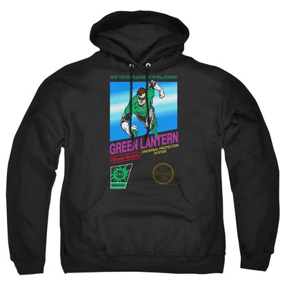 Green Lantern Box Art Mens Hoodie Black