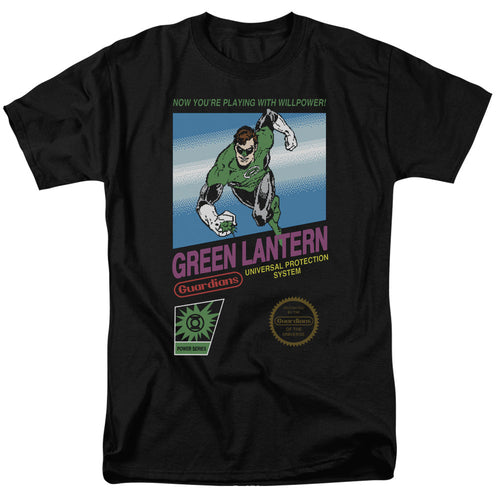 Green Lantern Box Art Mens T Shirt Black