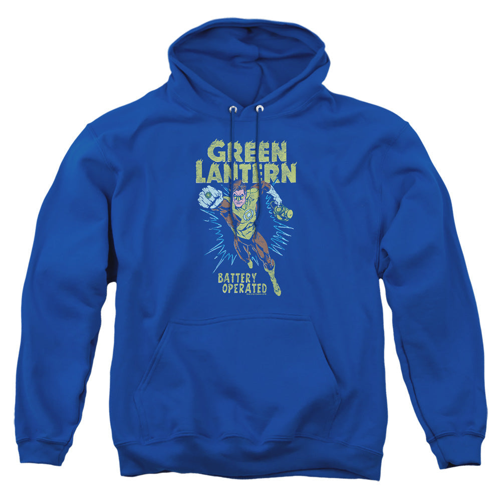 Green Lantern Fully Charged Mens Hoodie Royal
