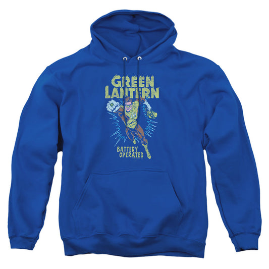 Green Lantern Fully Charged Mens Hoodie Royal