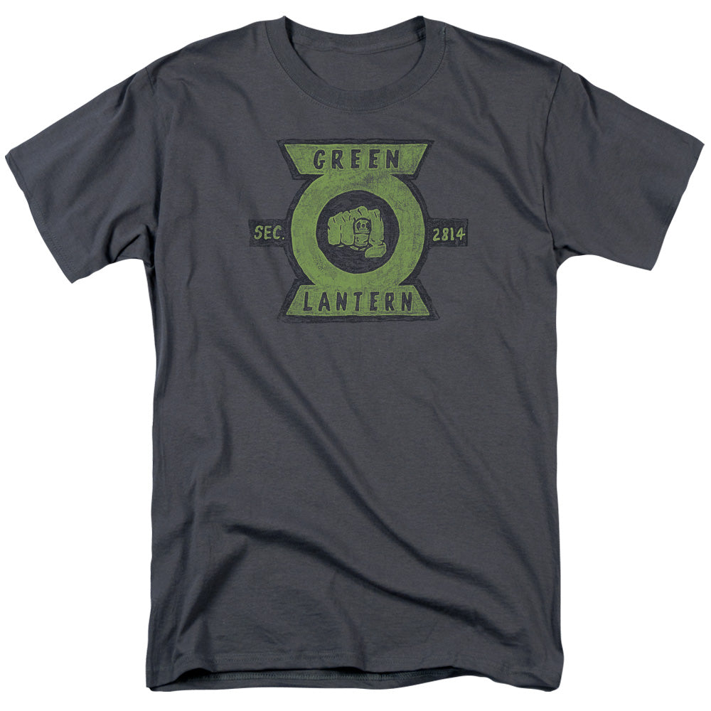 Green Lantern Section Mens T Shirt Charcoal