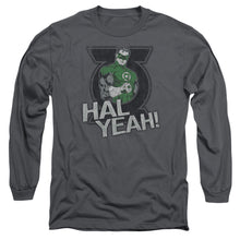 Load image into Gallery viewer, Green Lantern Hal Yeah Mens Long Sleeve Shirt Charcoal Officially Licensed
