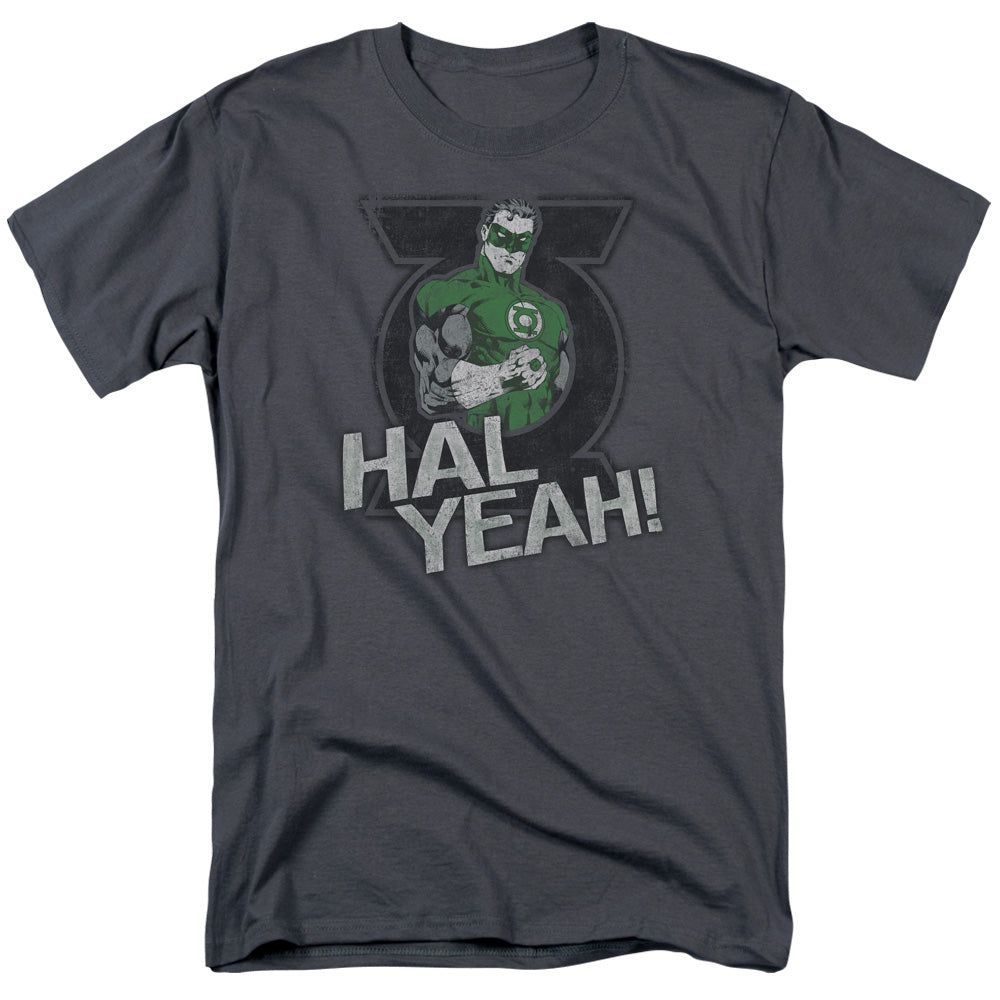 Green Lantern Hal Yeah Mens T Shirt Charcoal