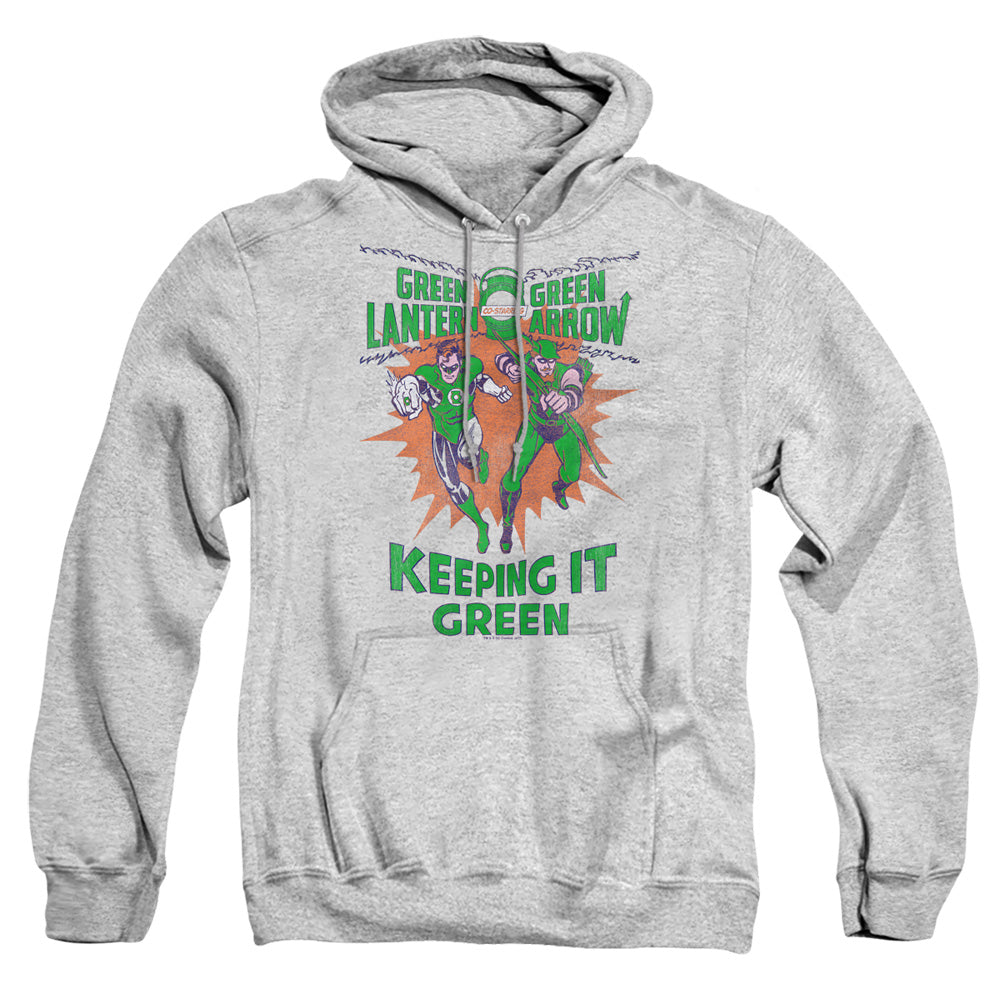 Green Lantern Keeping It Green Mens Hoodie Athletic Heather
