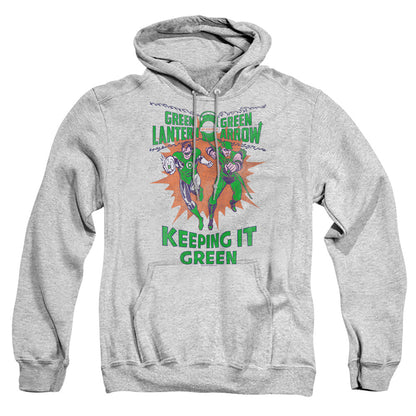Green Lantern Keeping It Green Mens Hoodie Athletic Heather