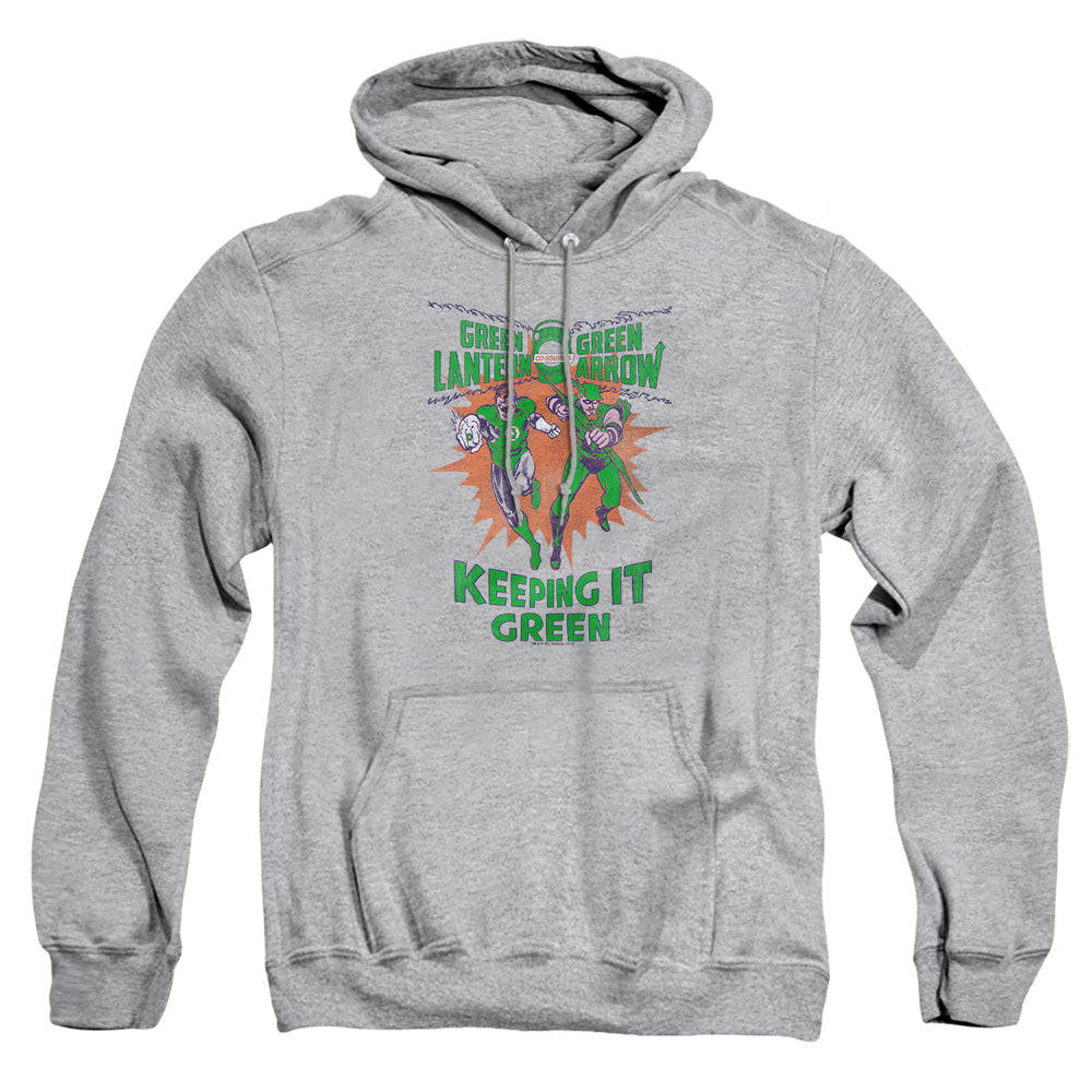 Green Lantern Keeping It Green Mens Hoodie Athletic Heather